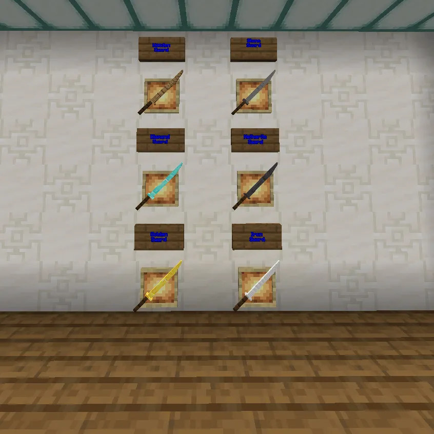 Long Sword 3D, Текстуры, Minecraft