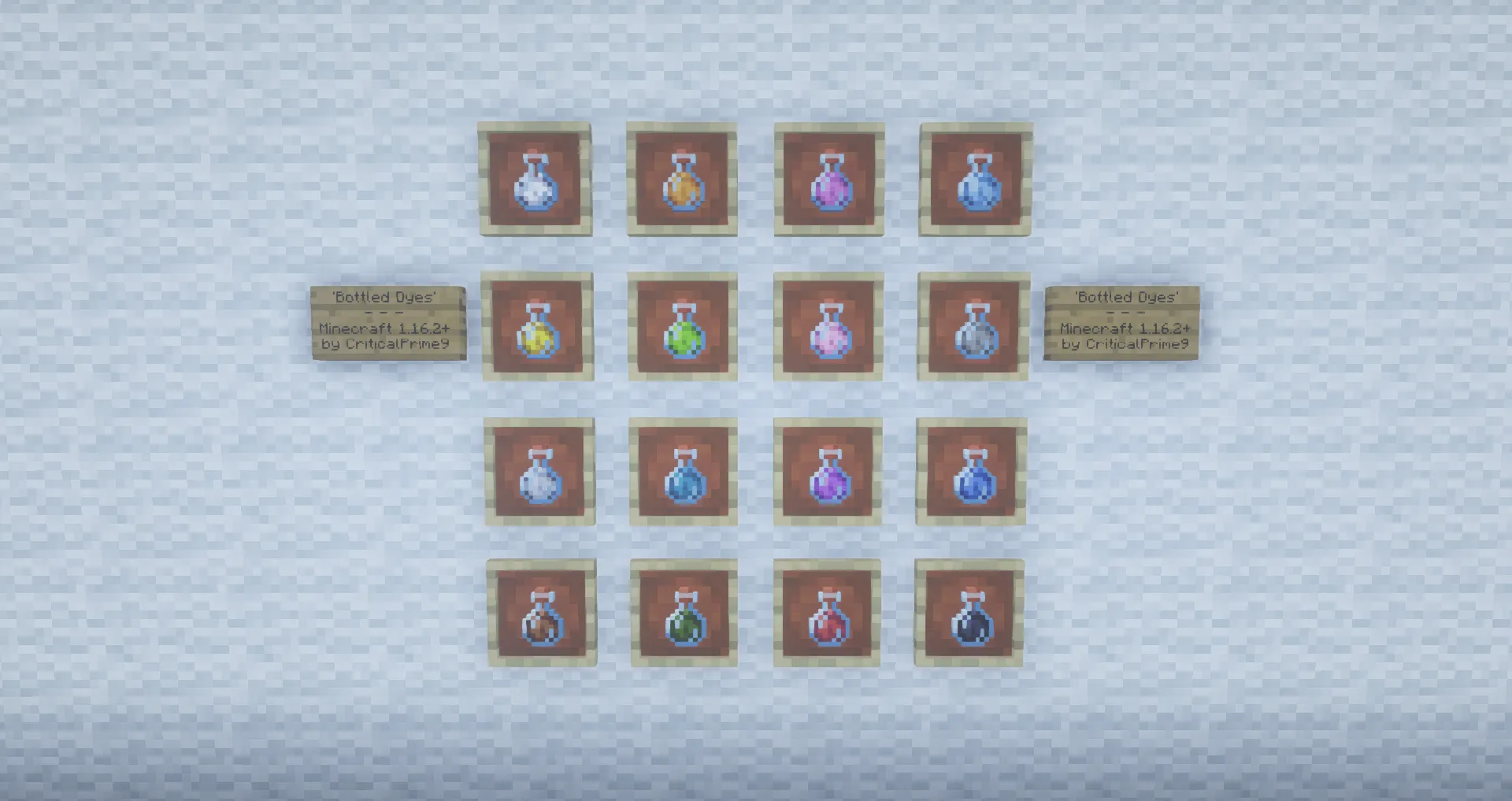 Bottled Dyes — скриншот 1 (Текстуры, Minecraft)