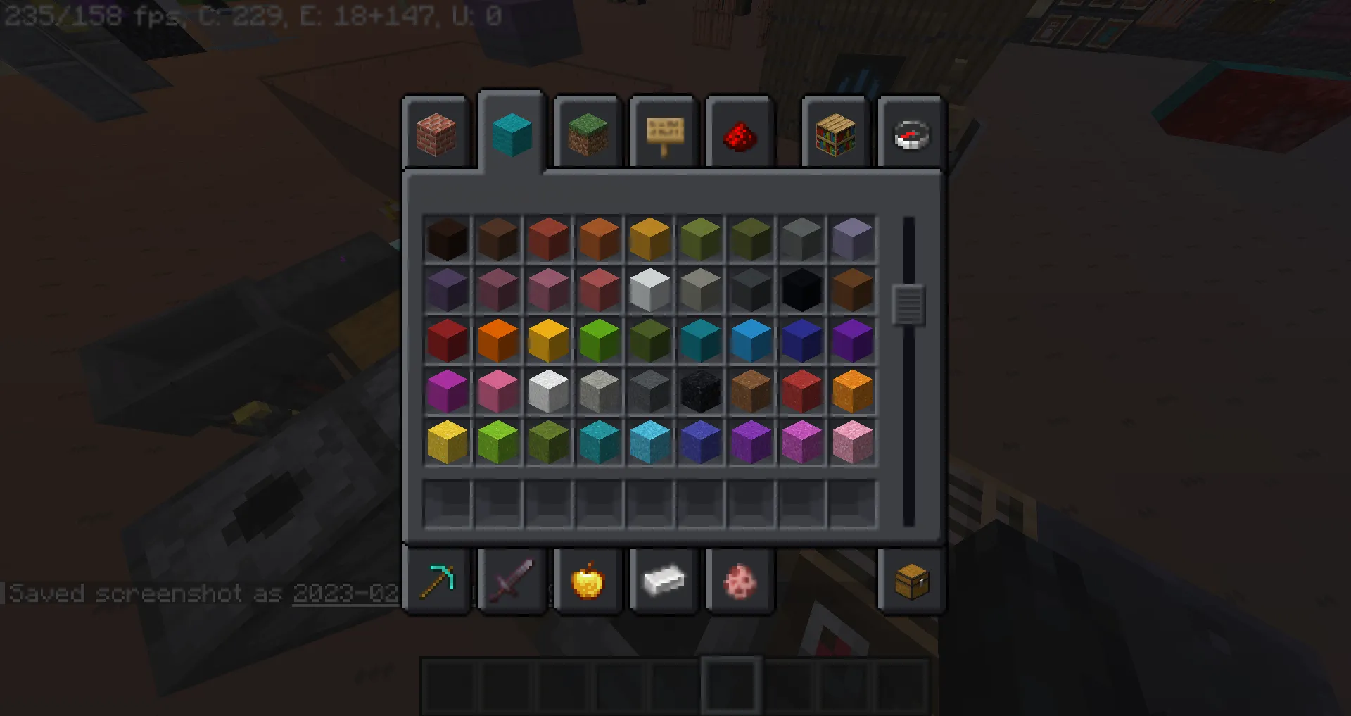 Shelves GUI Dark — скриншот 2 (Текстуры, Minecraft)