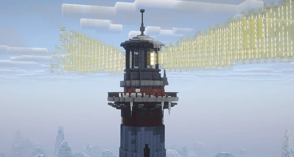 Icy Lighthouse | Simple Starters | Realistic Holiday Survival Base |, Карты, Minecraft