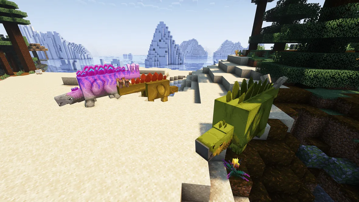 Sniffer to Stegosaurus Pack — скриншот 1 (Текстуры, Minecraft)