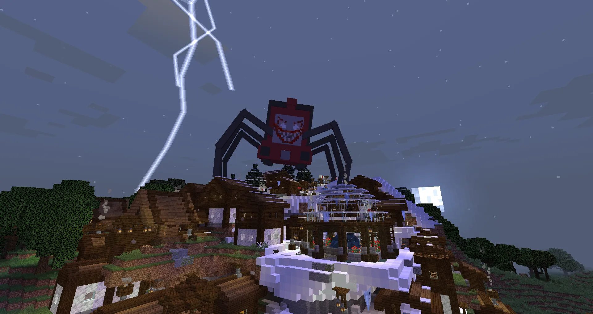 Spider Horror Modpack — скриншот 1 (Модпаки, Minecraft)