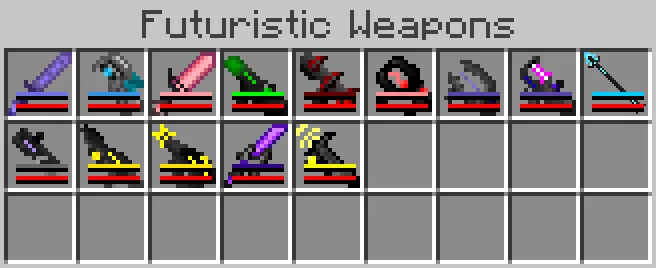 Futuristic Weapons II, Моды, Minecraft