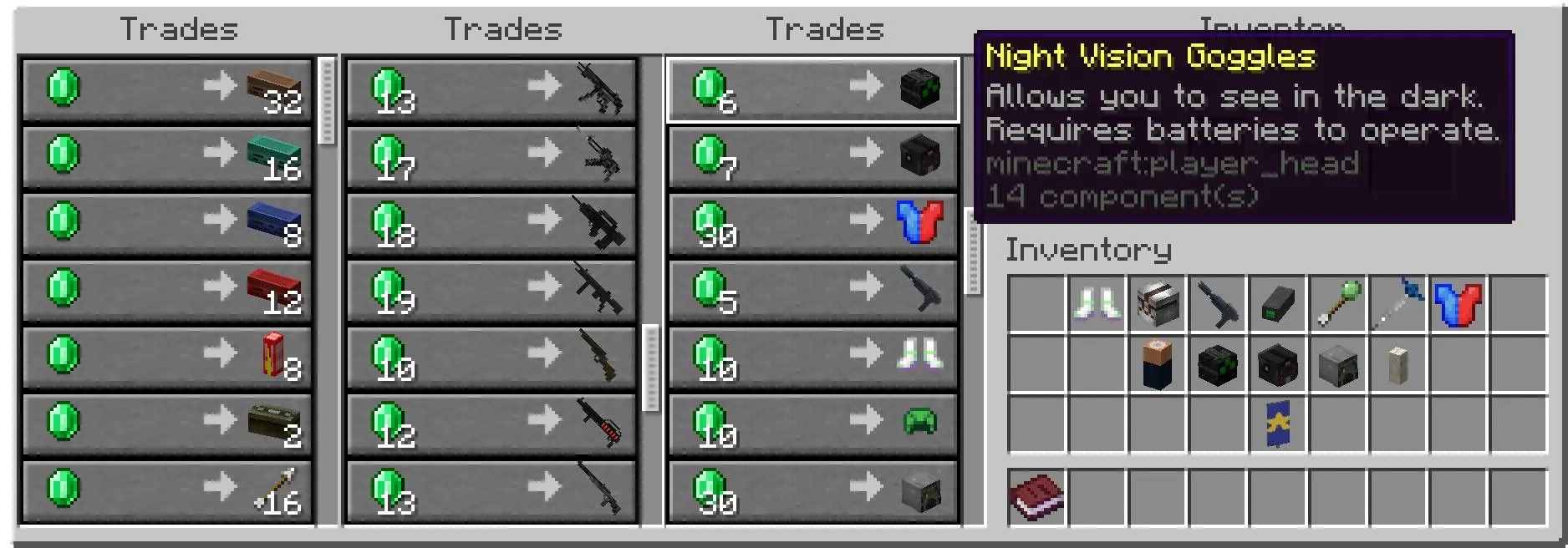 Guns, Gadgetery & Mission Editor — скриншот 7 (Дата-паки, Minecraft)
