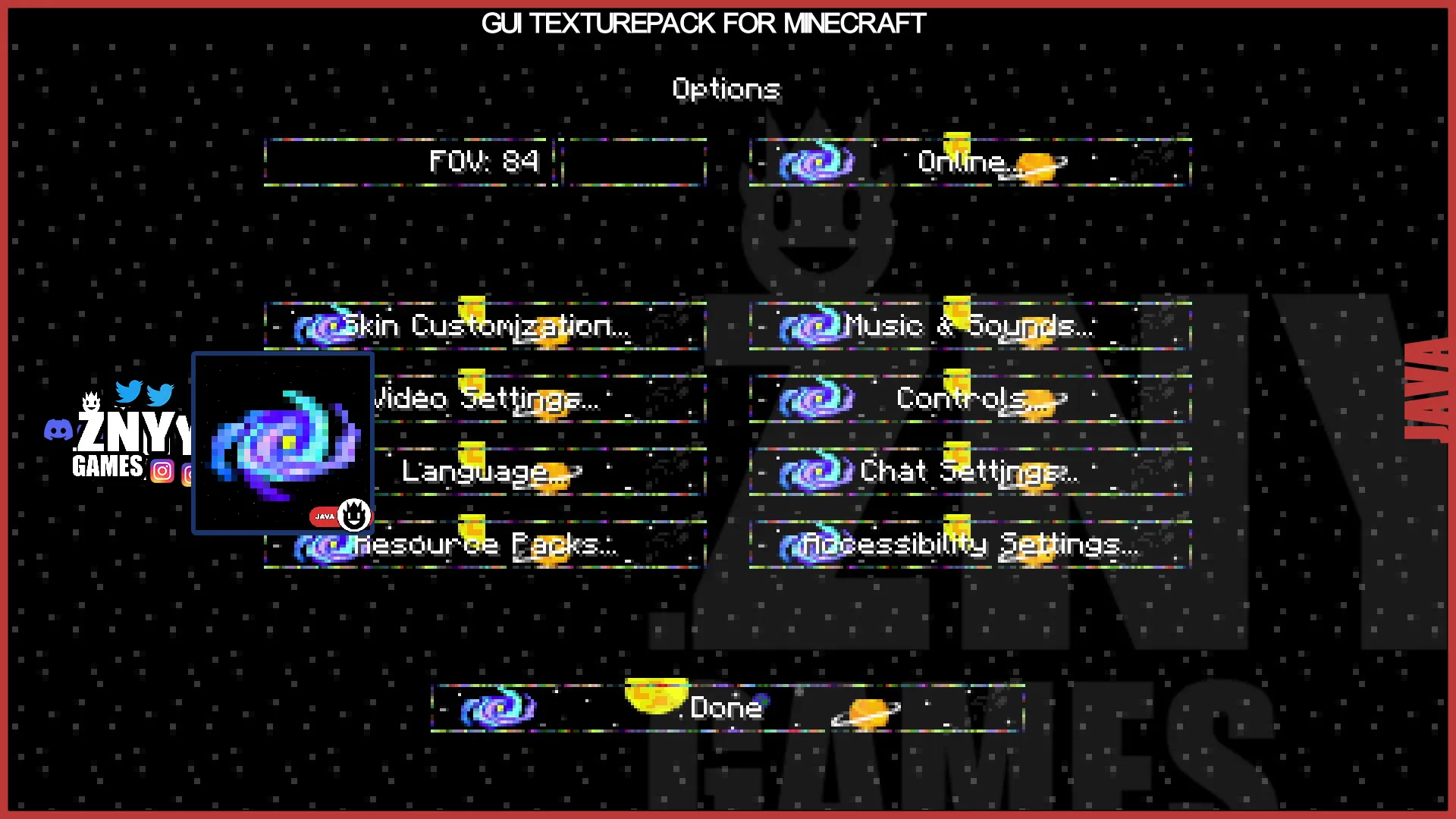 COSMOS [GUI] — скриншот 2 (Текстуры, Minecraft)