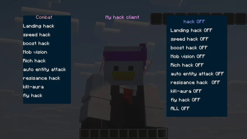 My Hack Client [ Forge &  NeoForge ], Моды, Minecraft
