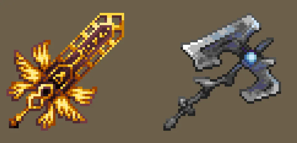 Leo's more 2D weapons, Текстуры, Minecraft