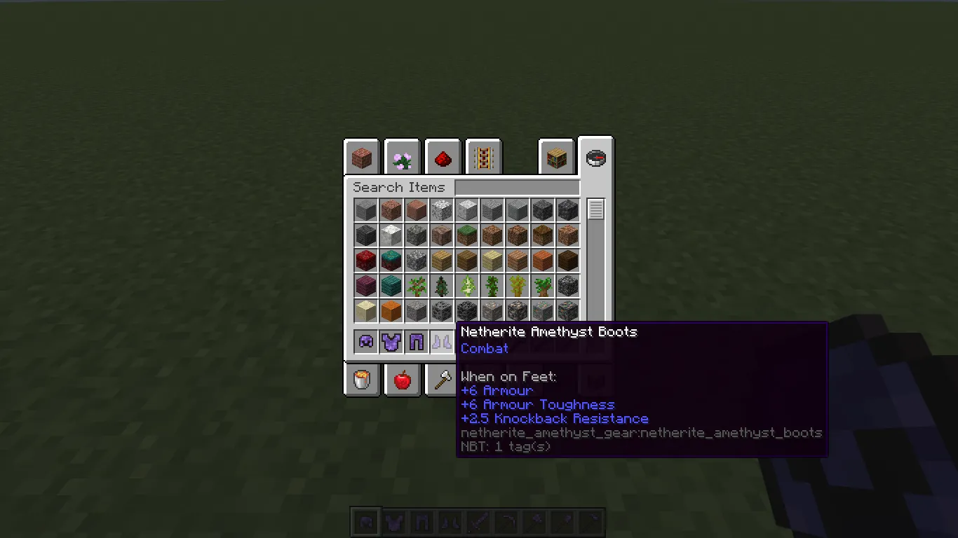 Netherite Amethyst Gear, Моды, Minecraft