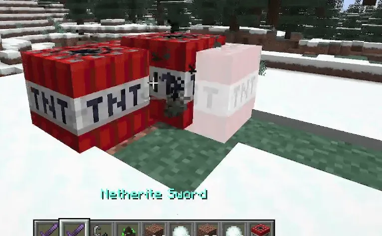 TNT knock-BACK, Моды, Minecraft