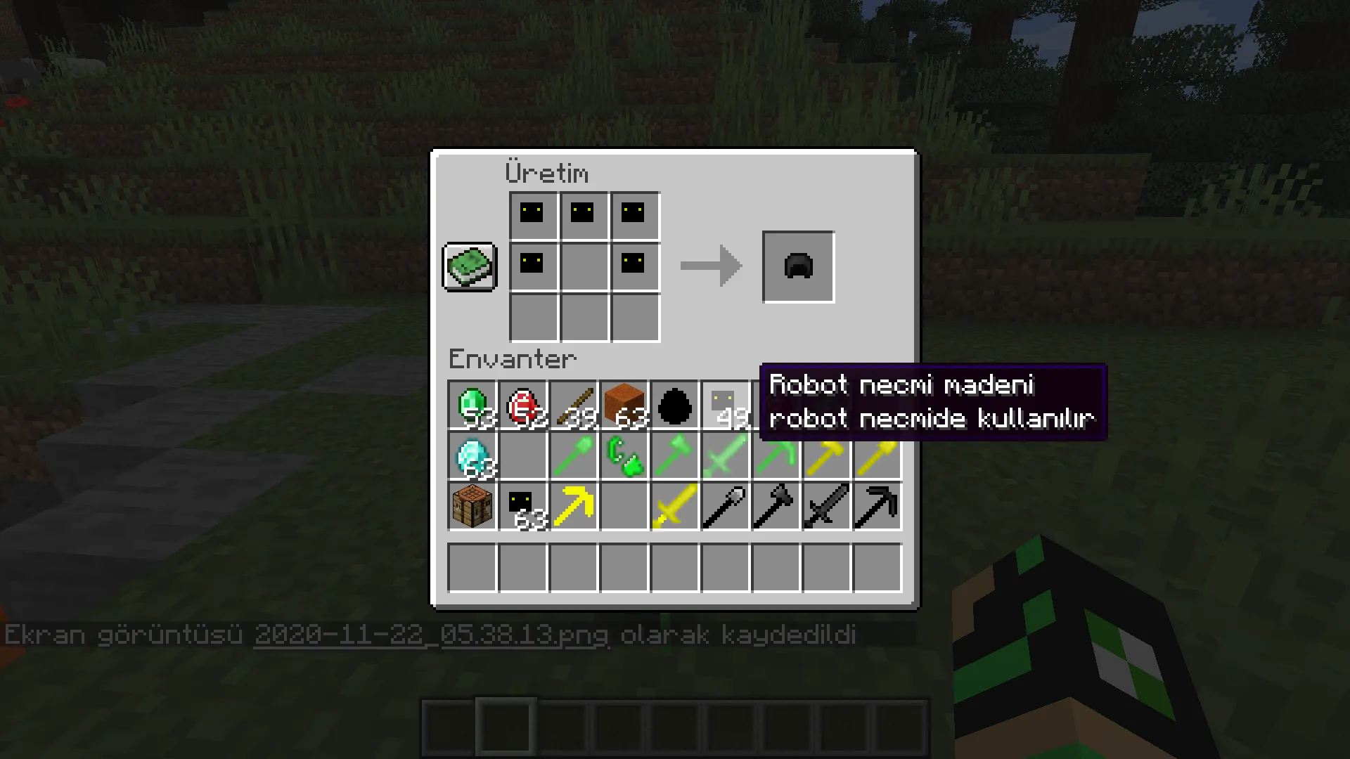 Robot Necmi, Моды, Minecraft