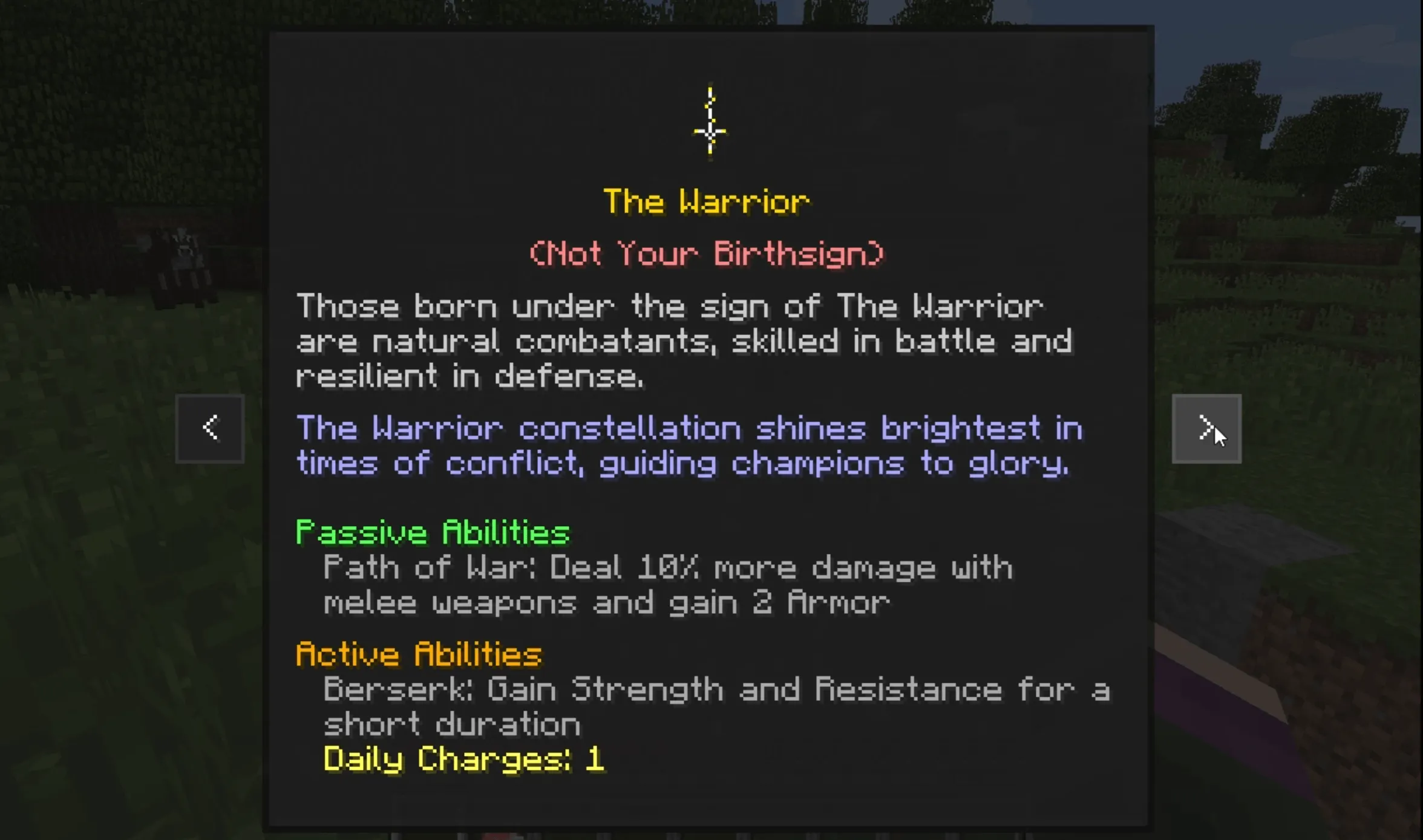 Menhir, Моды, Minecraft