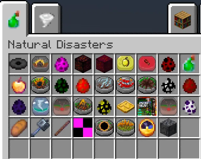 Youtuber Natural Disasters, Моды, Minecraft