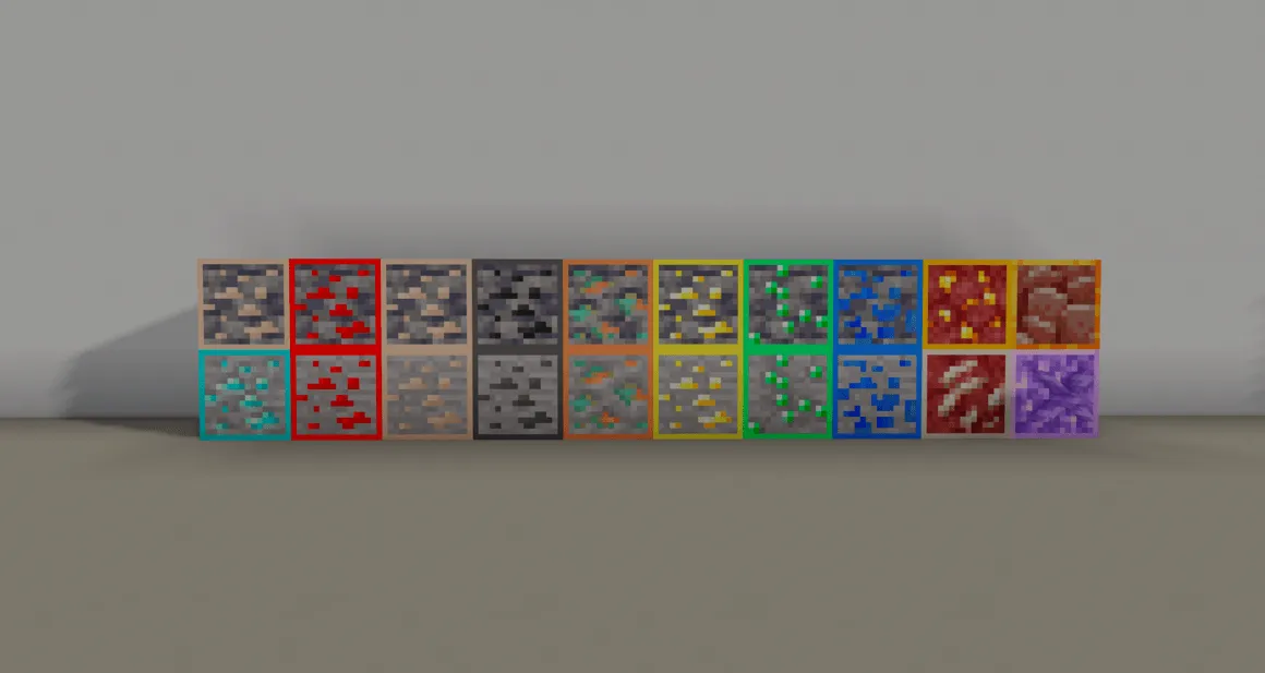 Visible Og Ores Plus — скриншот 2 (Текстуры, Minecraft)