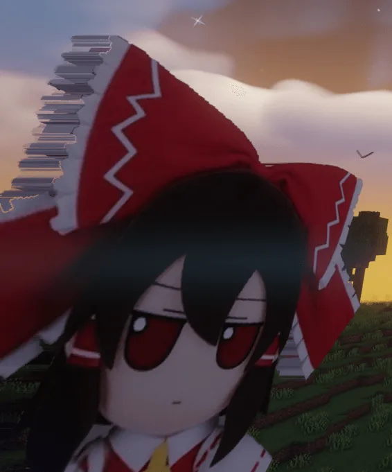 MLGkyell44's Reimu Hakurei Fumo — скриншот 2 (Текстуры, Minecraft)