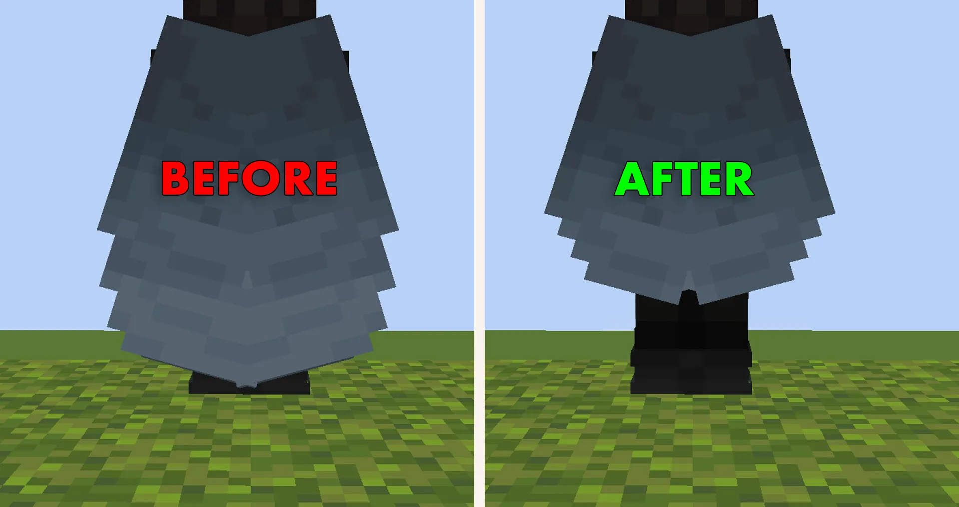 Shorter Elytra — скриншот 1 (Текстуры, Minecraft)
