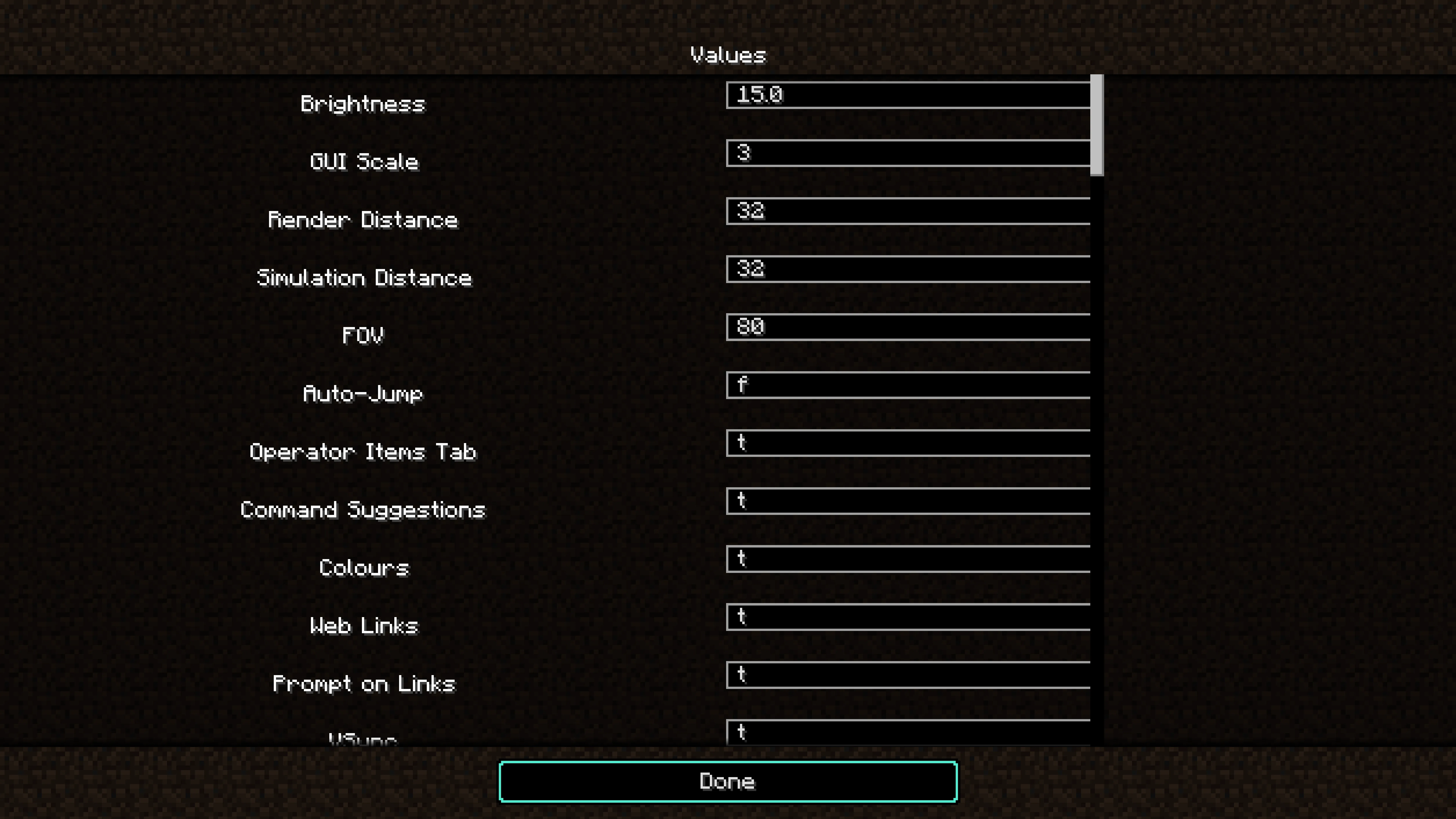 Limitless options [Forge], Моды, Minecraft