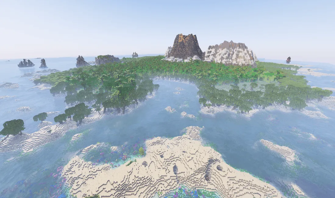 TaterLands - Treasure Island Survival 3096x3096 — скриншот 8 (Карты, Minecraft)