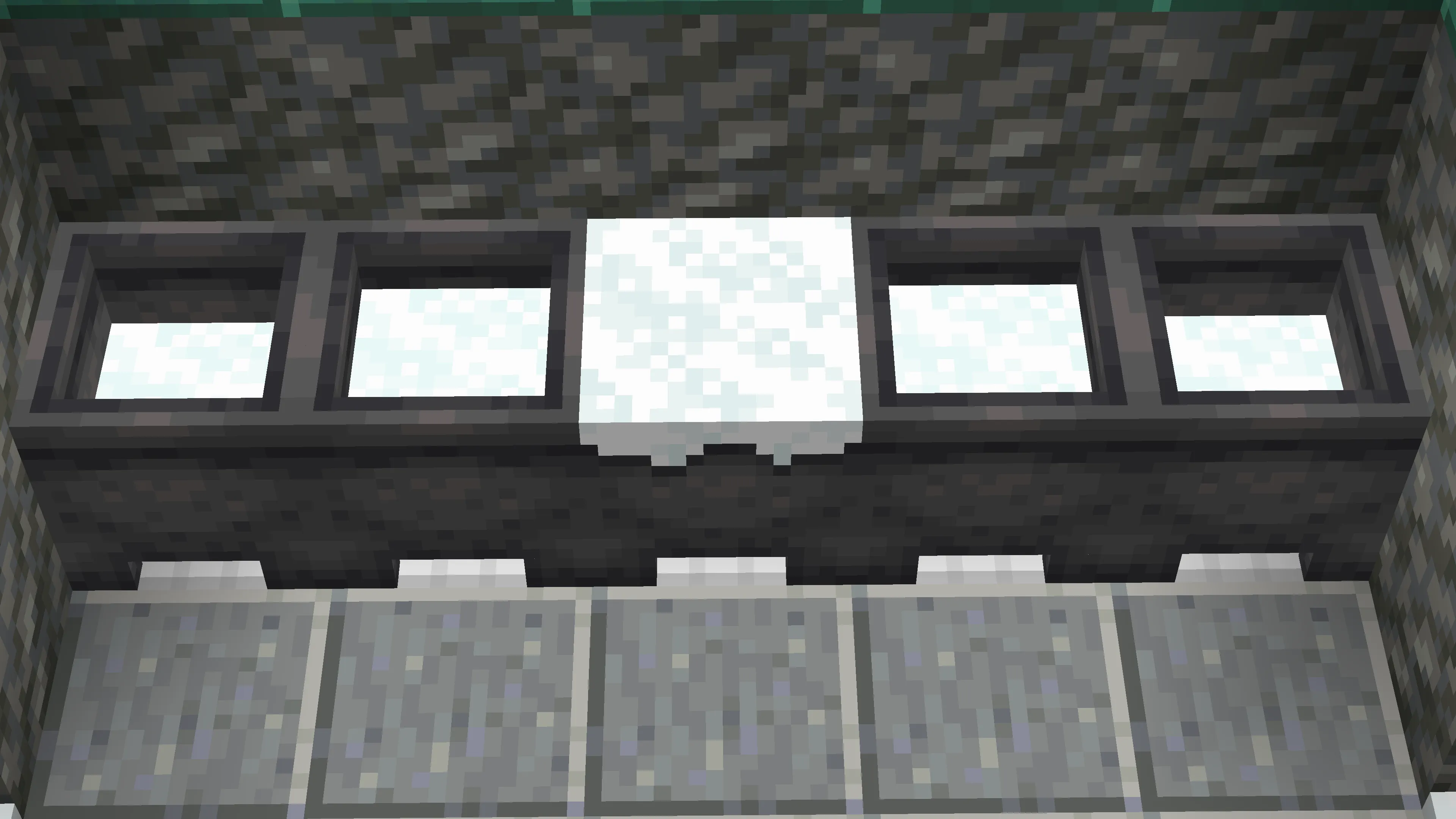 Overflowing Snow Cauldron — скриншот 1 (Текстуры, Minecraft)