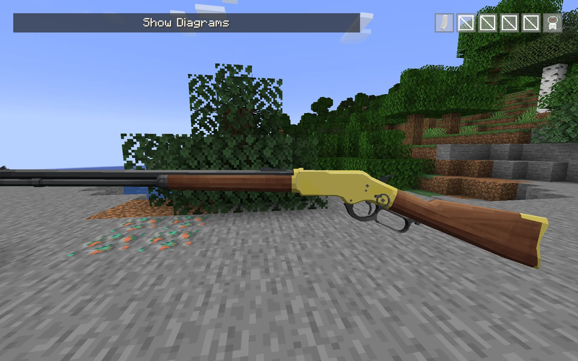 (tacz) winchester 1873 to 1866 — скриншот 1 (Текстуры, Minecraft)