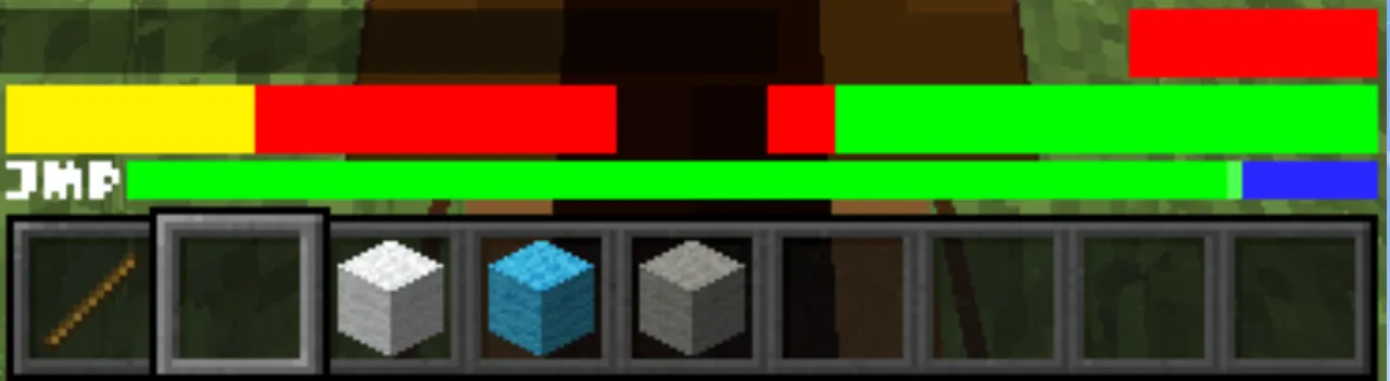 Undertale style HUD bars — скриншот 2 (Текстуры, Minecraft)
