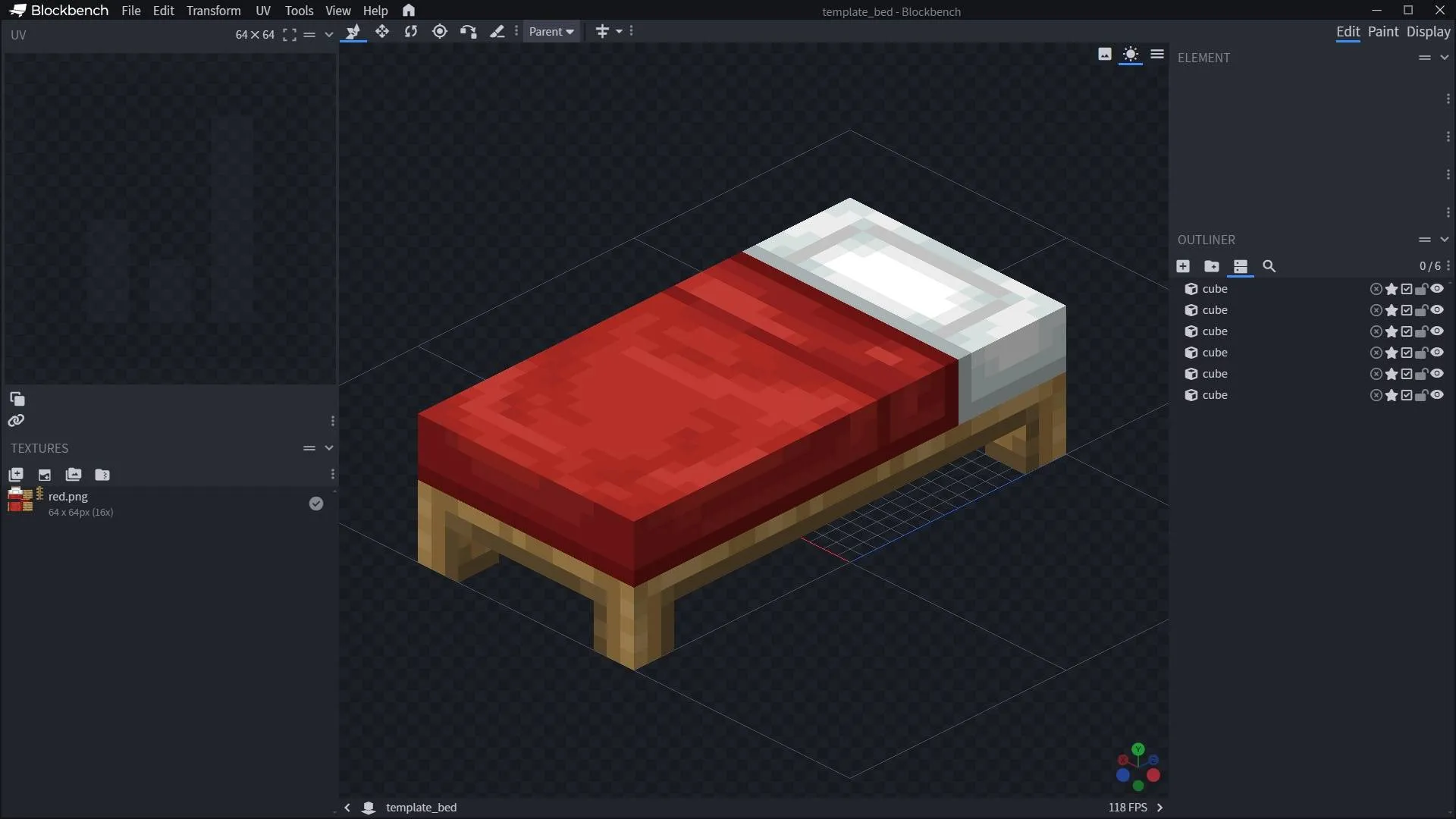 Template Remodellable Beds — скриншот 2 (Текстуры, Minecraft)