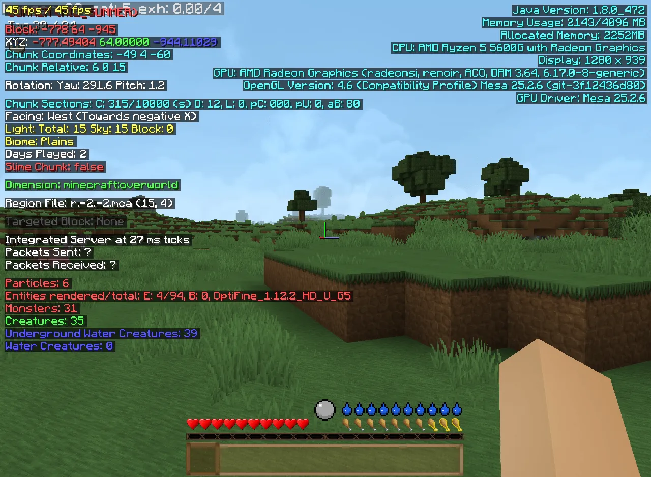 Better F3 Reborn — скриншот 7 (Моды, Minecraft)