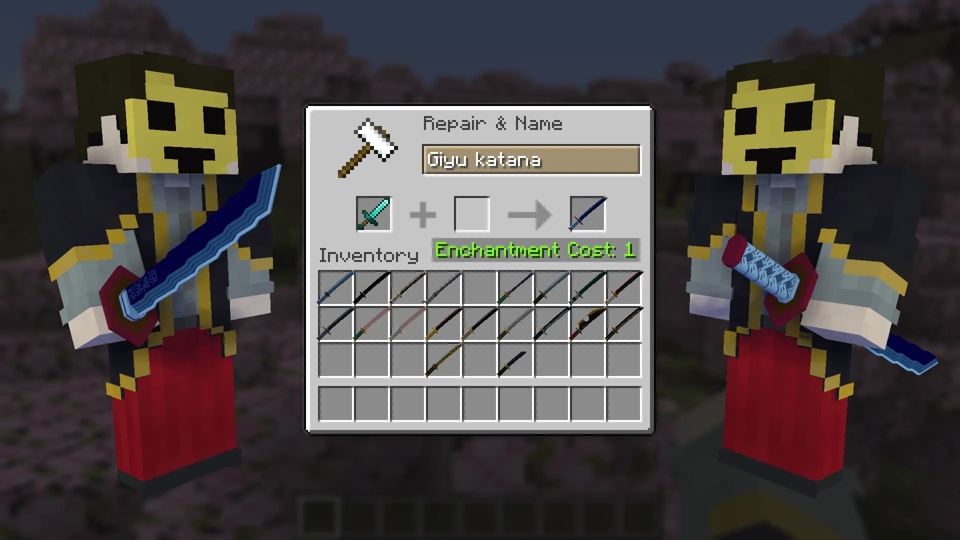 Demon slayer full pack — скриншот 6 (Текстуры, Minecraft)