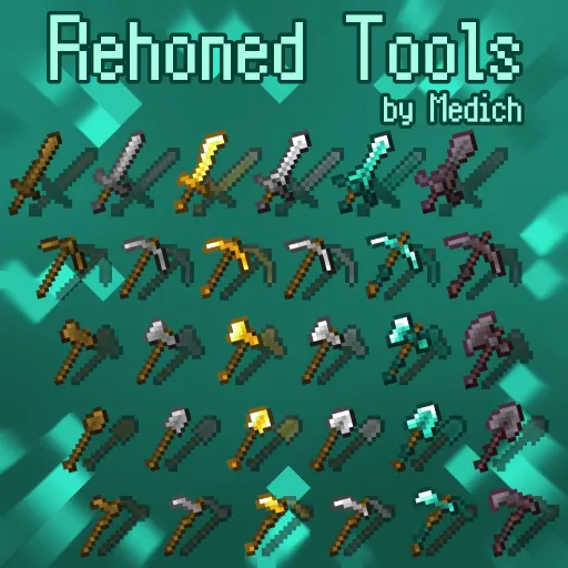 Rehoned Tools — скриншот 6 (Текстуры, Minecraft)