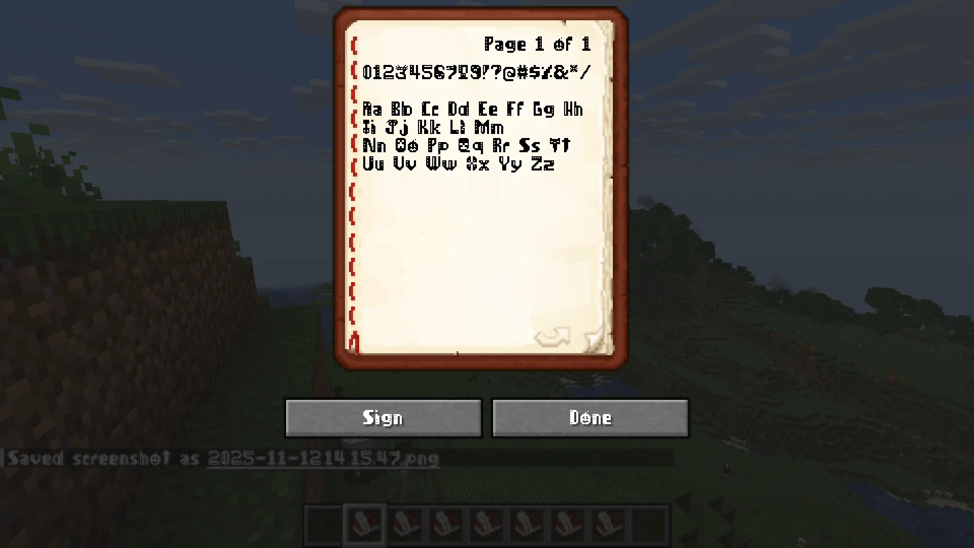 Ostrakon Font, Текстуры, Minecraft