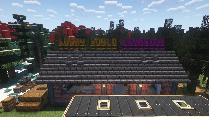 Lucky World Invasion - Survivor — скриншот 3 (Модпаки, Minecraft)