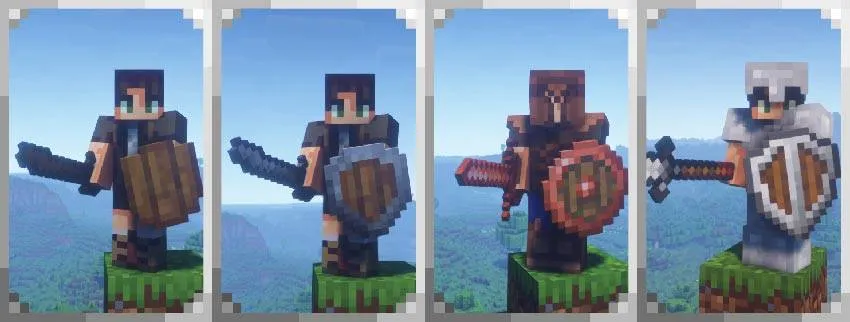 Simply! Spartan Shields Retexture — скриншот 2 (Текстуры, Minecraft)
