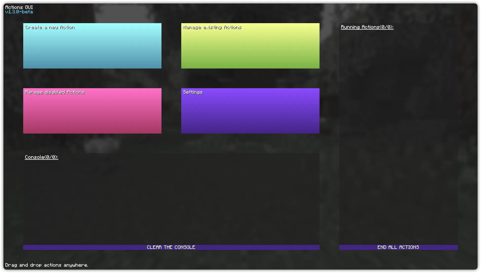 Actions, Моды, Minecraft