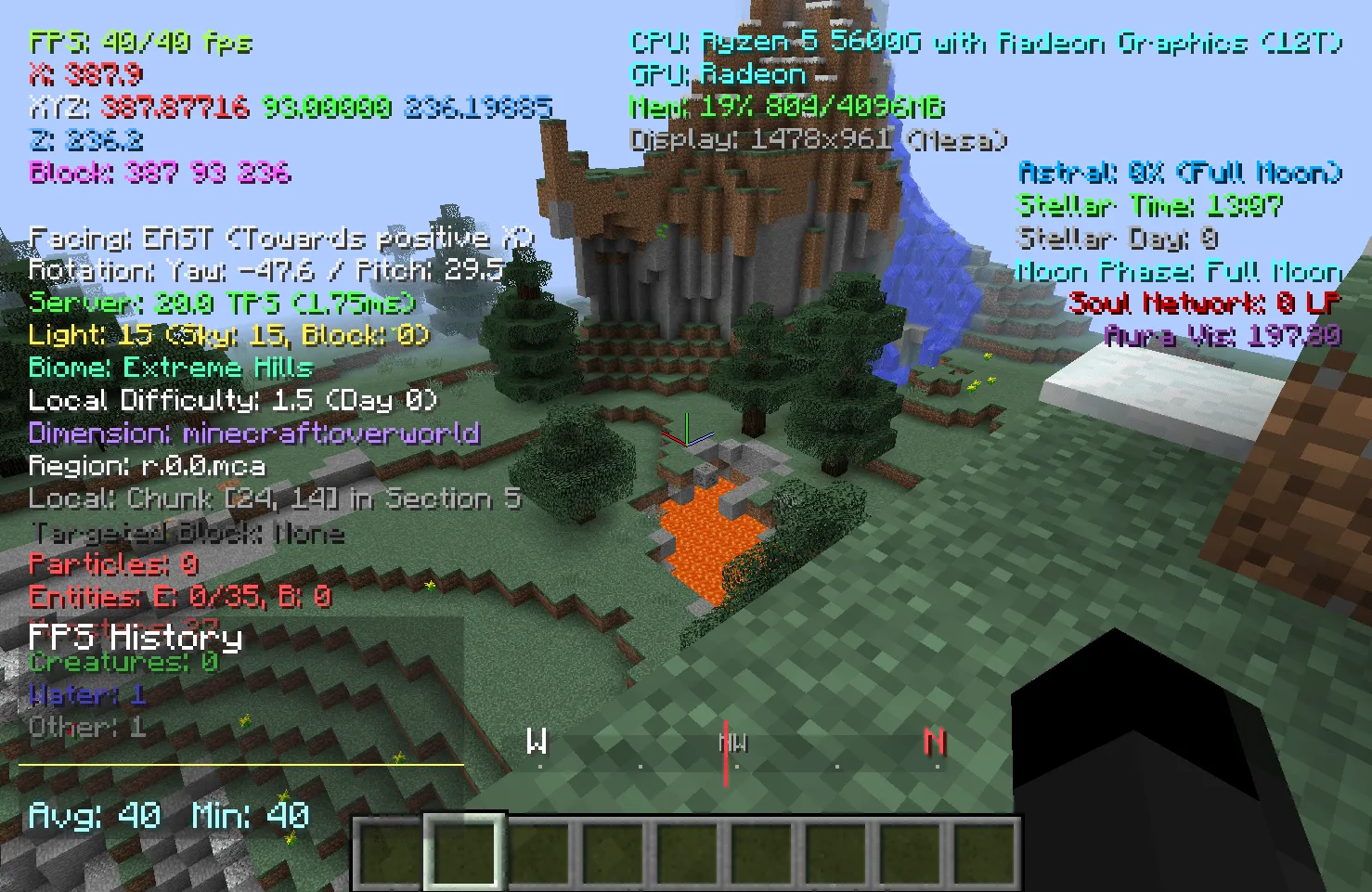 Better F3 Reborn — скриншот 2 (Моды, Minecraft)