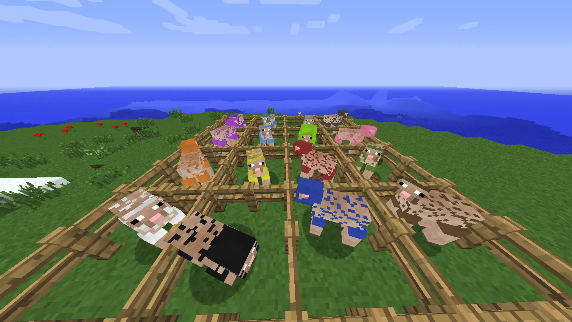 Colored Sheared Sheep — скриншот 2 (Моды, Minecraft)
