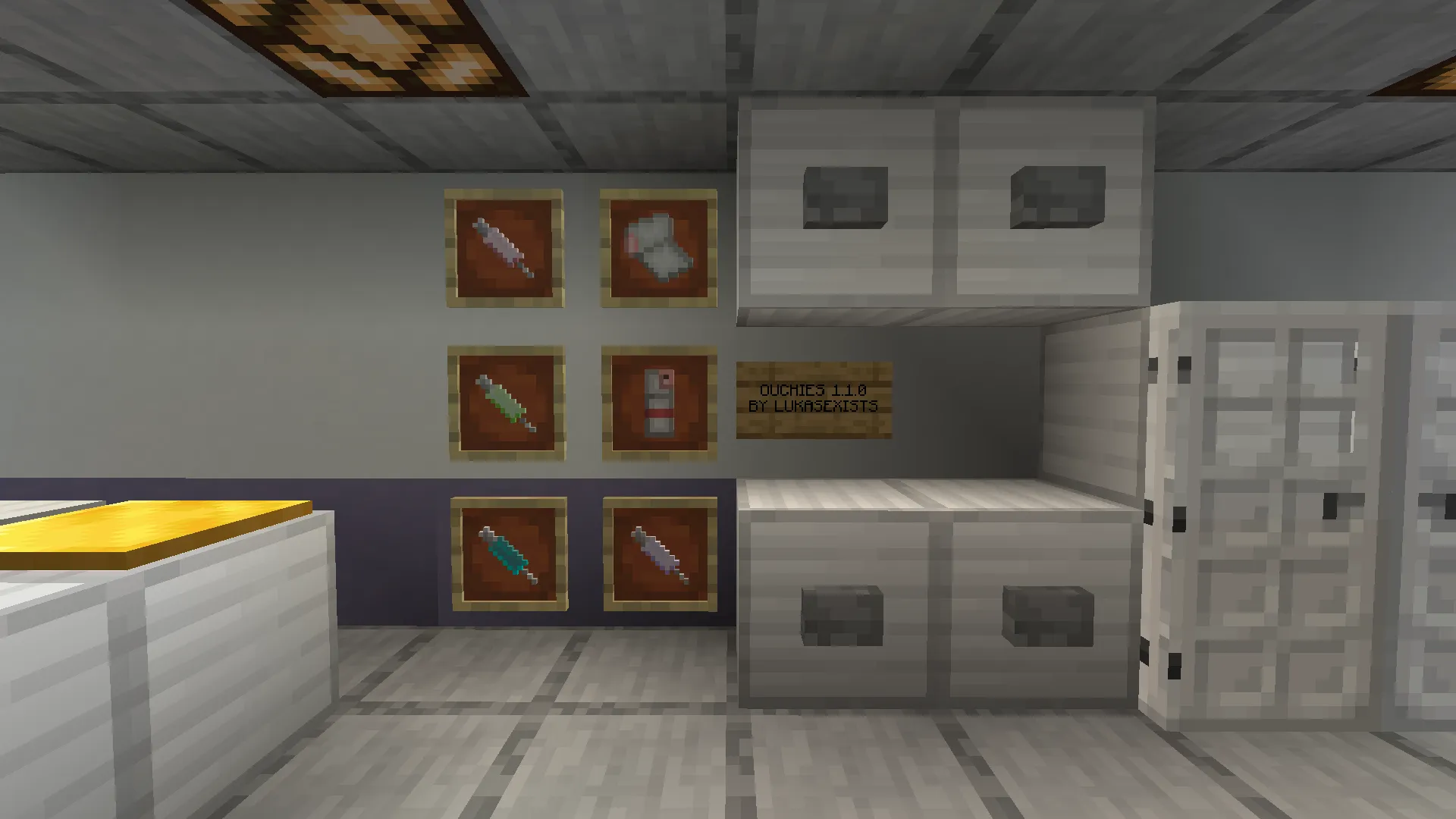 Ouchies, Моды, Minecraft
