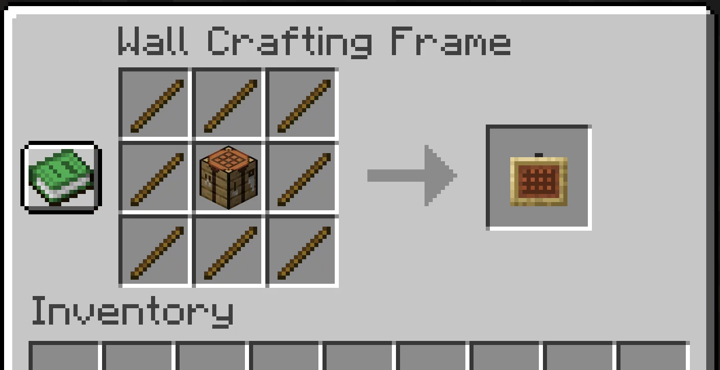 Wall Crafting Frame, Моды, Minecraft
