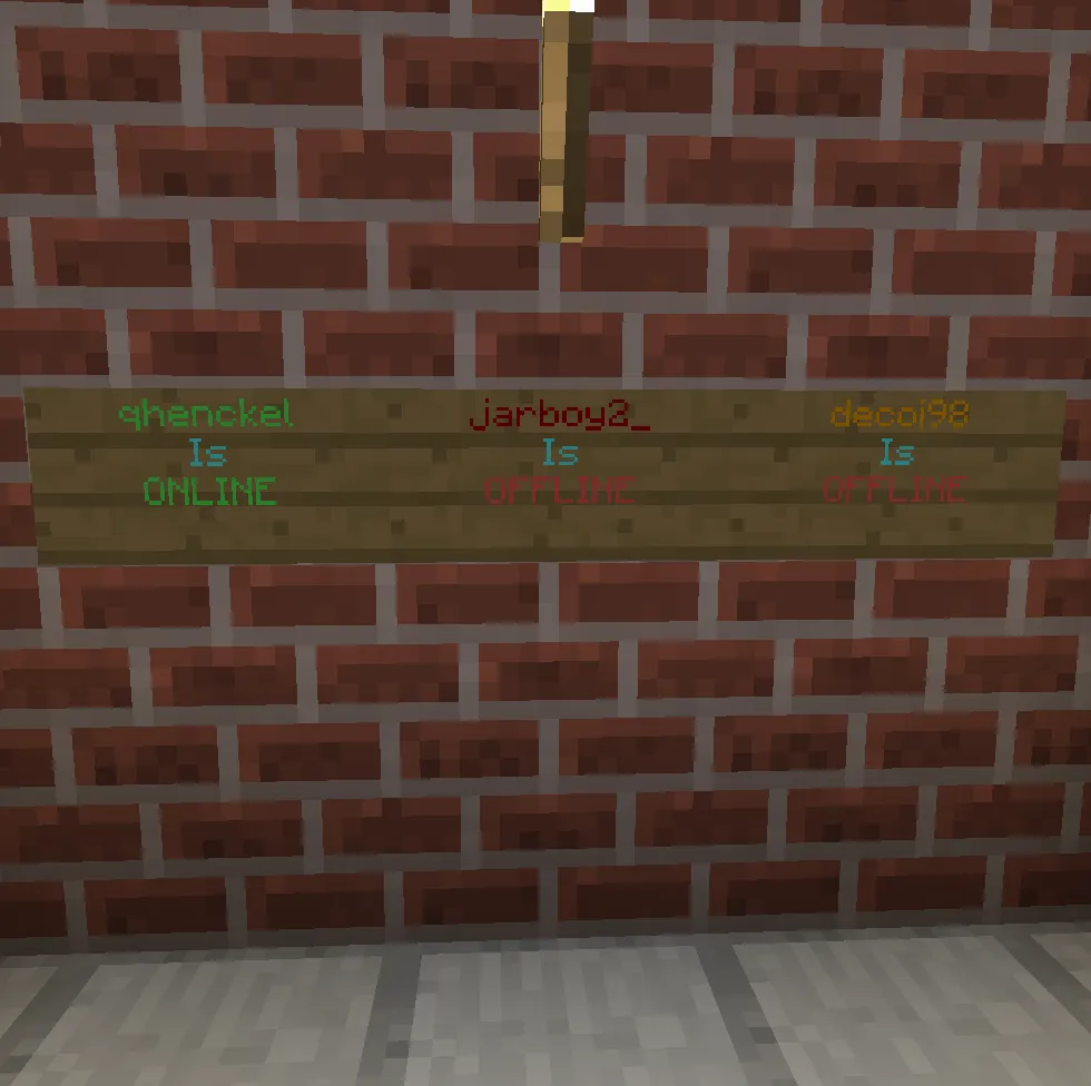 Census Signs — скриншот 3 (Плагины, Minecraft)