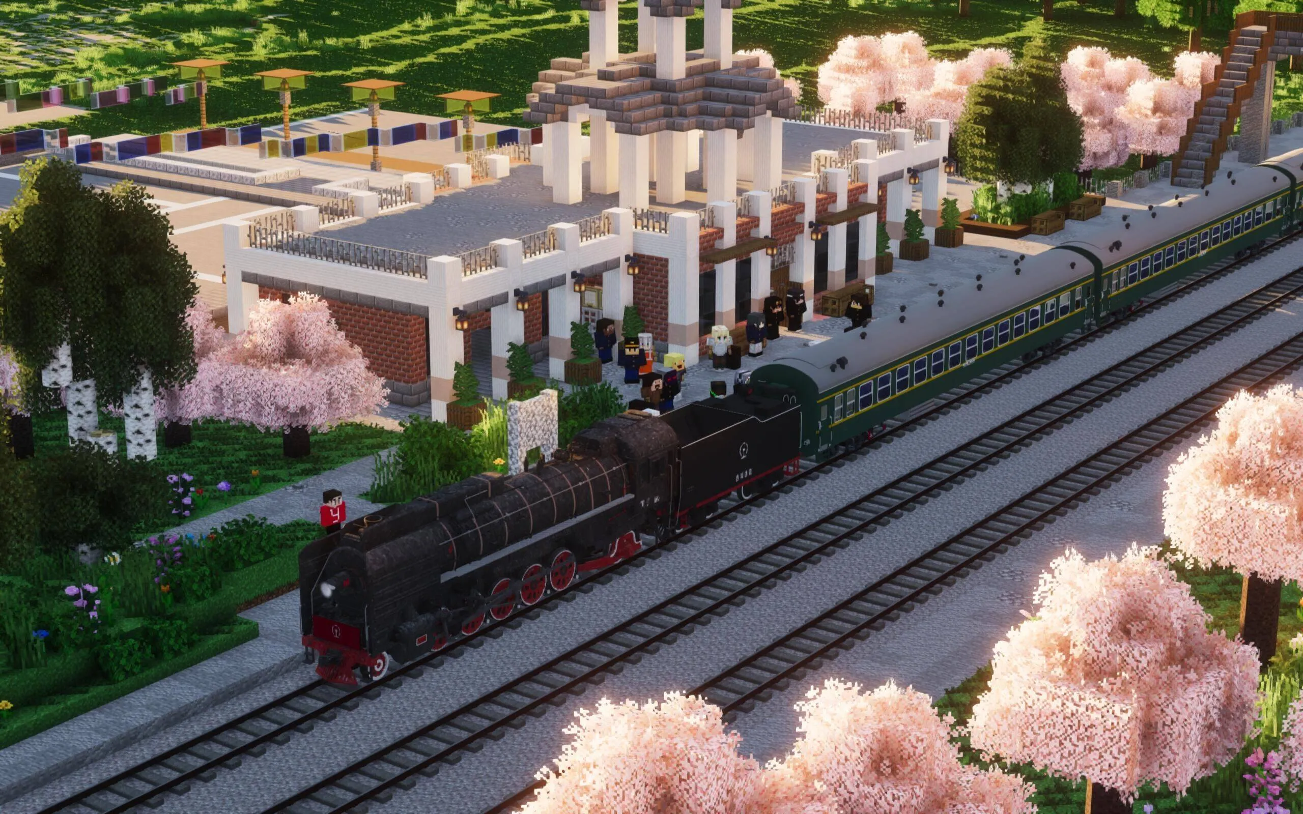 [IR/Immersive Railroading]QJ Class steam locomotive — скриншот 1 (Текстуры, Minecraft)