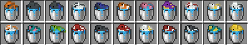 fish bucket variants — скриншот 5 (Текстуры, Minecraft)