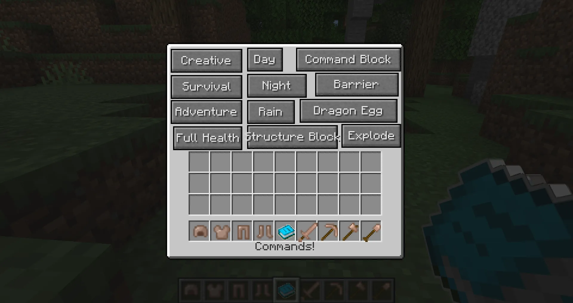 Command Helper — скриншот 1 (Моды, Minecraft)