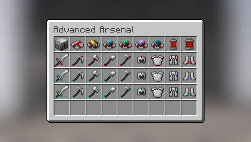 Advanced Arsenal — скриншот 2 (Моды, Minecraft)