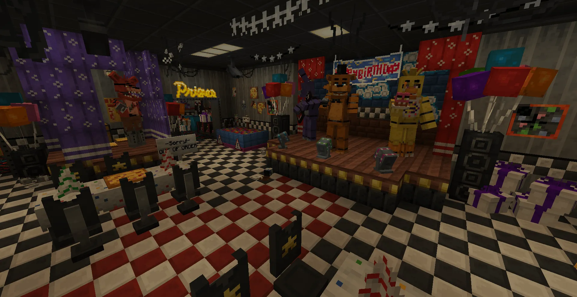 Custom Freddy Fazbear's Pizza — скриншот 12 (Карты, Minecraft)