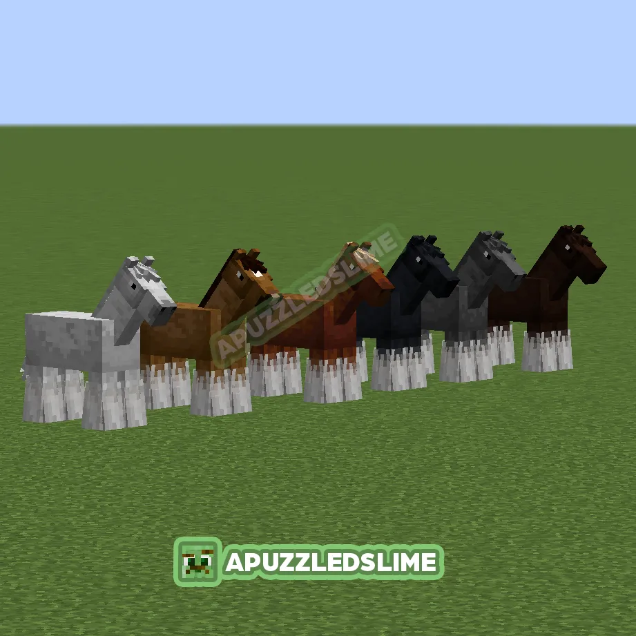 Puzzled's Custom Animals, Текстуры, Minecraft