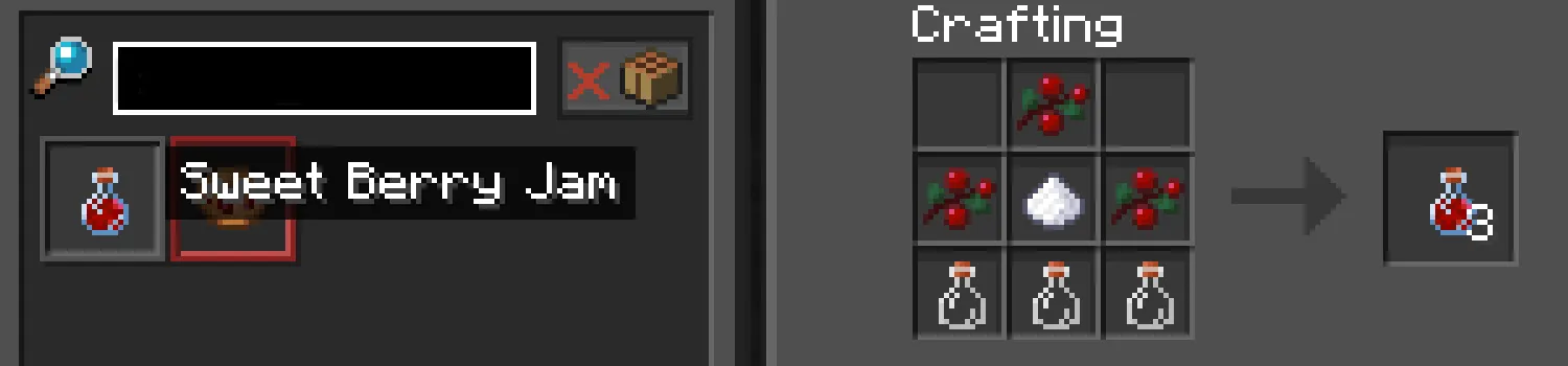 Sweet Berry Jam (with speed boost ability), Моды, Minecraft