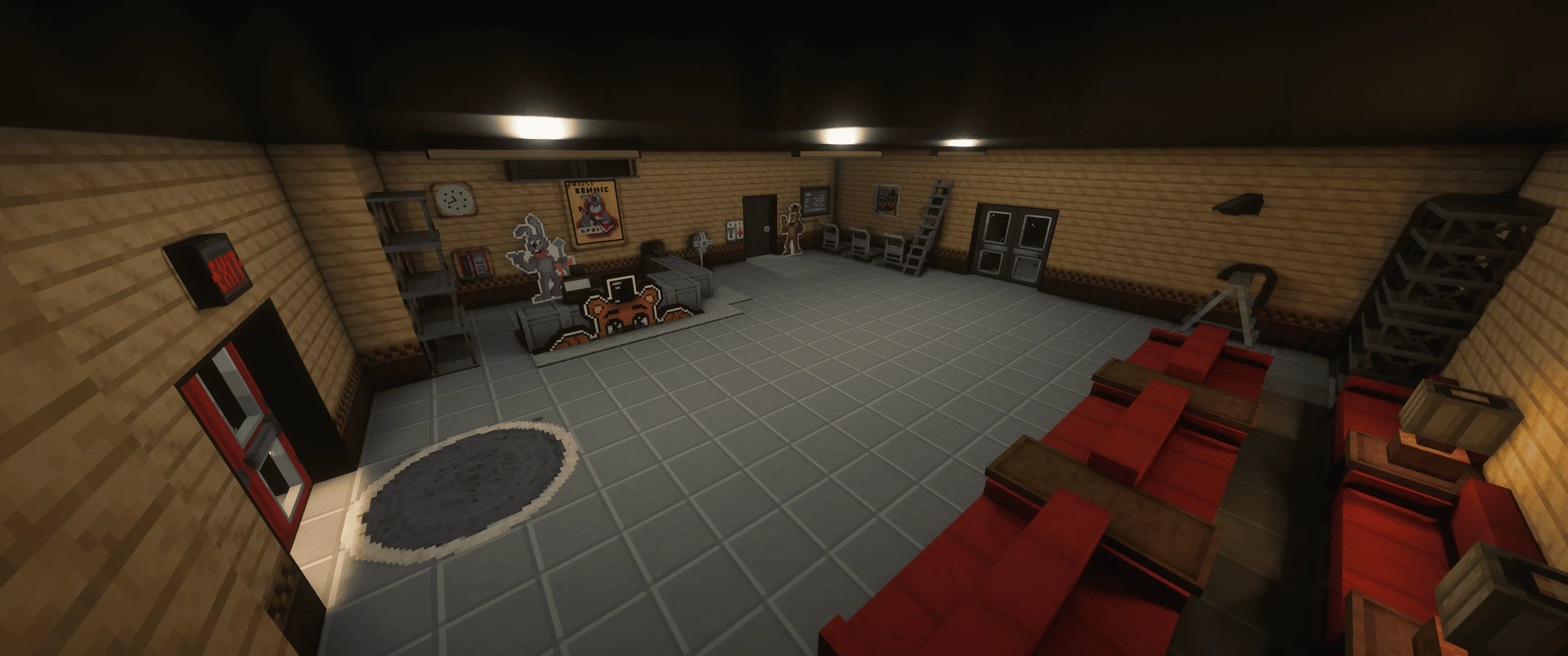 Five Nights at Pixels - The Facility — скриншот 4 (Модпаки, Minecraft)
