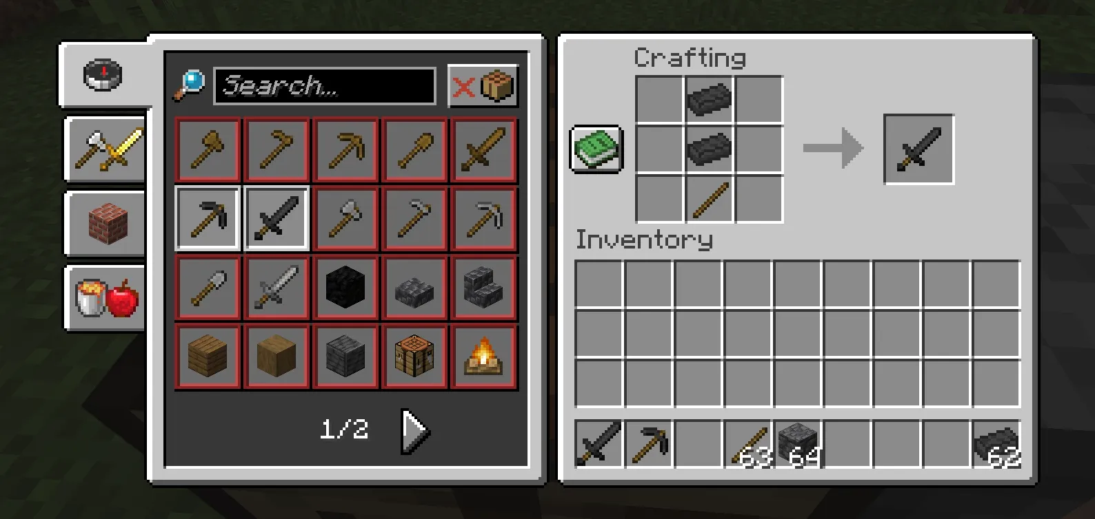 Deepslate Tools (Pickaxe & Sword) — скриншот 2 (Моды, Minecraft)