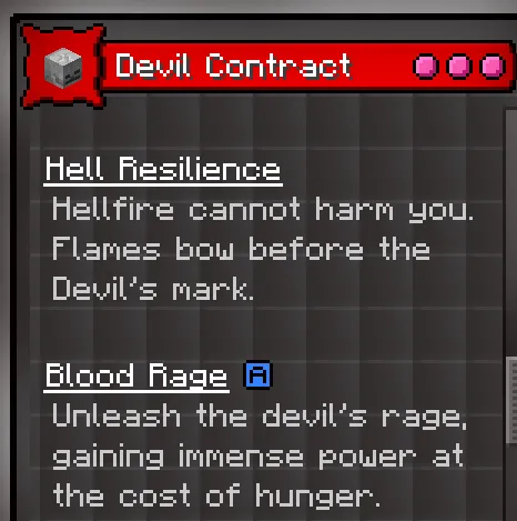 Origins: Devil Contract — скриншот 2 (Моды, Minecraft)