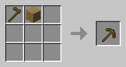 Hoe turns into a pickaxe, Моды, Minecraft
