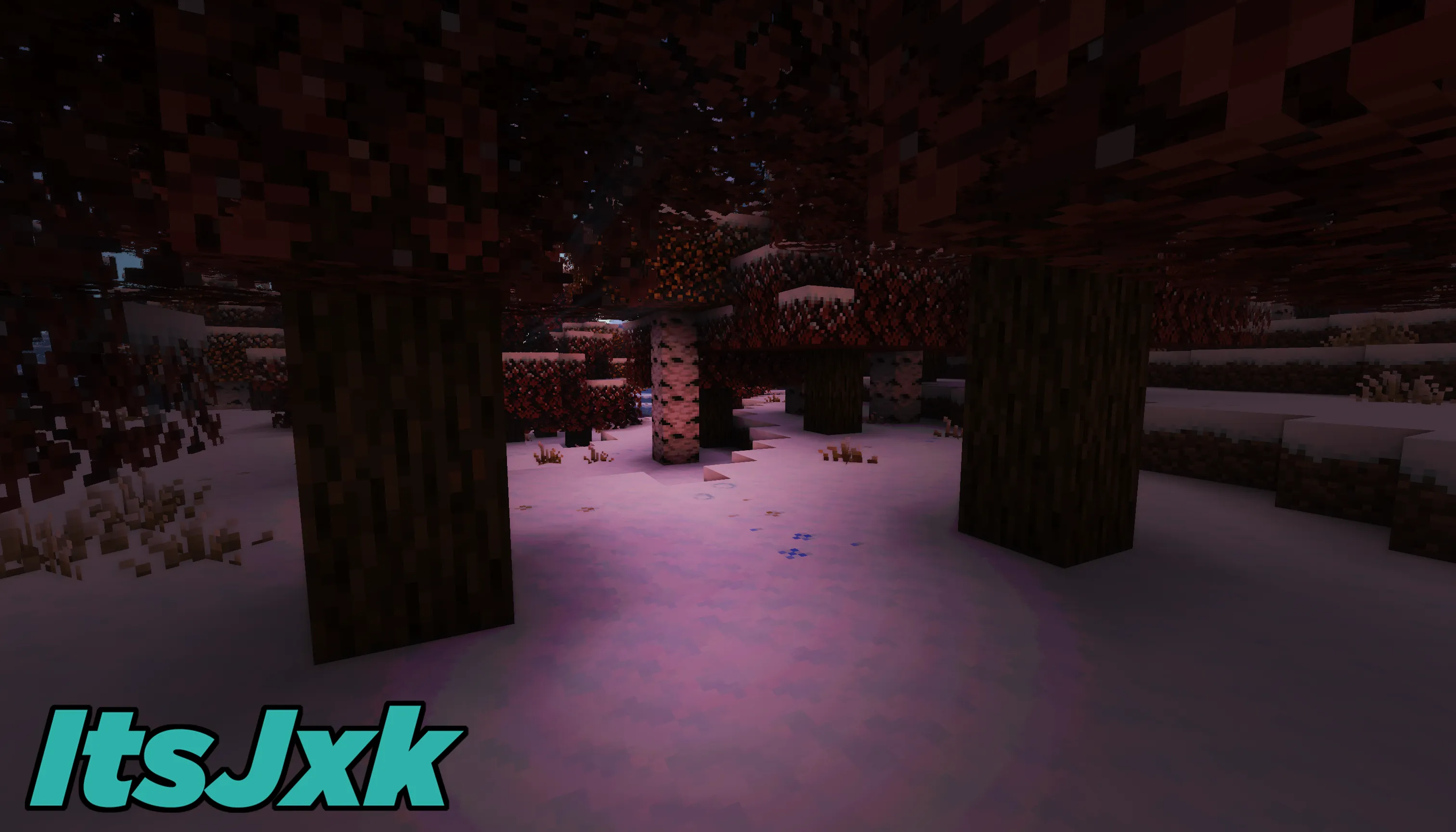 Jxk Winter Aesthetic — скриншот 1 (Текстуры, Minecraft)