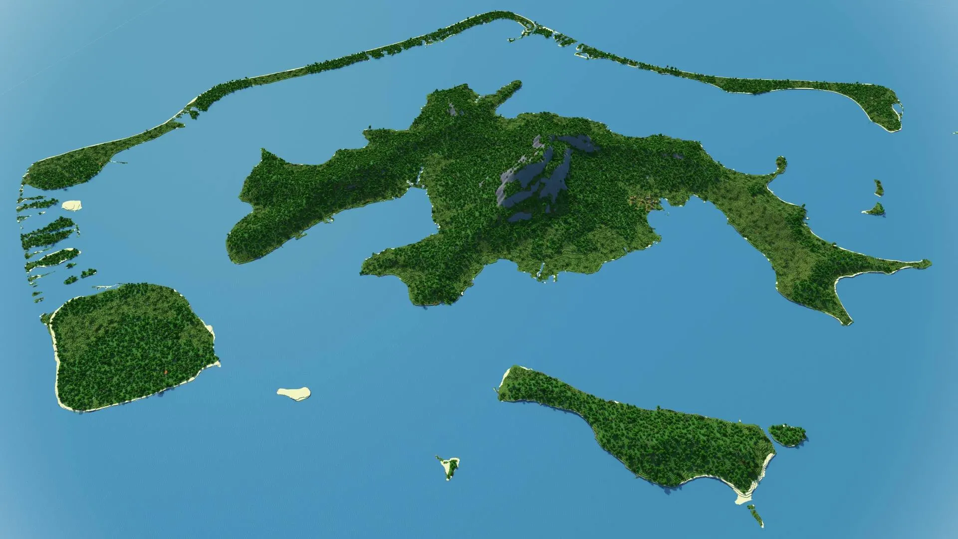 Bora-Bora - Survival Island — скриншот 1 (Карты, Minecraft)